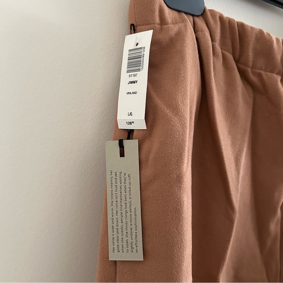 Aritzia The Group Babaton cozy blush pullon drawstring waist pant size L NWT! - Picture 9 of 10